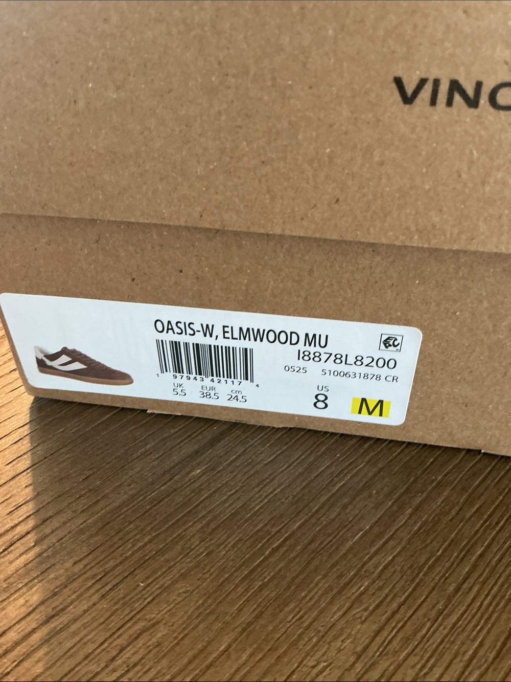 Vince oasis Suede Sneakers in elmwood new with box - Picture 3 of 4